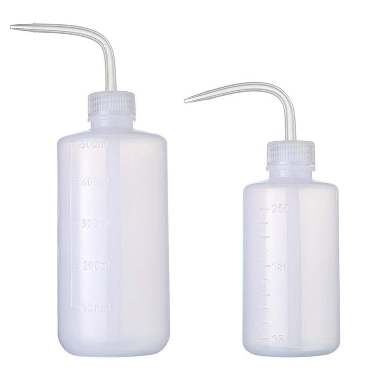 Ronyes Lifescience Wash bottle LDPE Plastic Squeeze Bottle Set Watering Can with Narrow Mouth 250ml 500ml