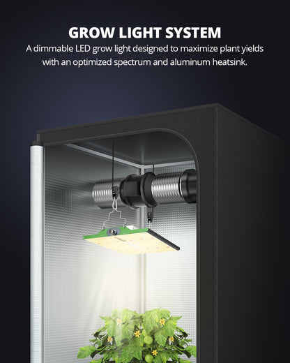 VIPARSPECTRA P1000 LED Grow Light for Seed Starting Vegetables Bloom, Dimmable Plant Lights Dimming Daisy Chain Grow Lights for Indoor Plants Full Spectrum for 3x3/2x2 Grow Tent