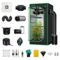 VIVOSUN GIY Smart Grow Tent System 2x2, WiFi-Integrated Grow Tent Kit, with Automate Ventilation and Circulation, Schedule Full Spectrum 100W LED Grow Light, and GrowHub E42A Controller